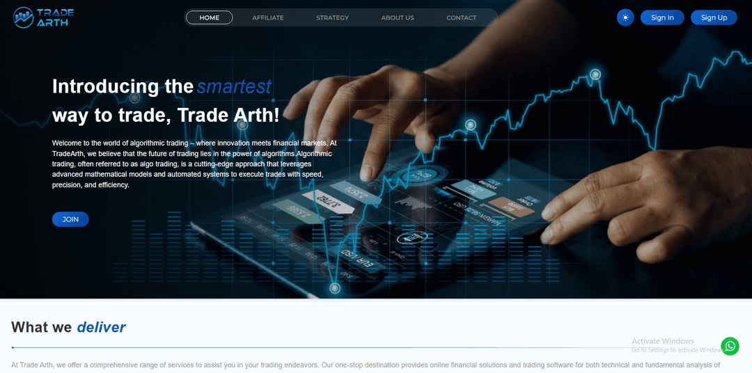 Trade Arth Website